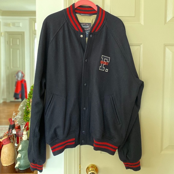 NWOT Vintage Faconnable Wool-Blend Bomber Jacket - Picture 1 of 4